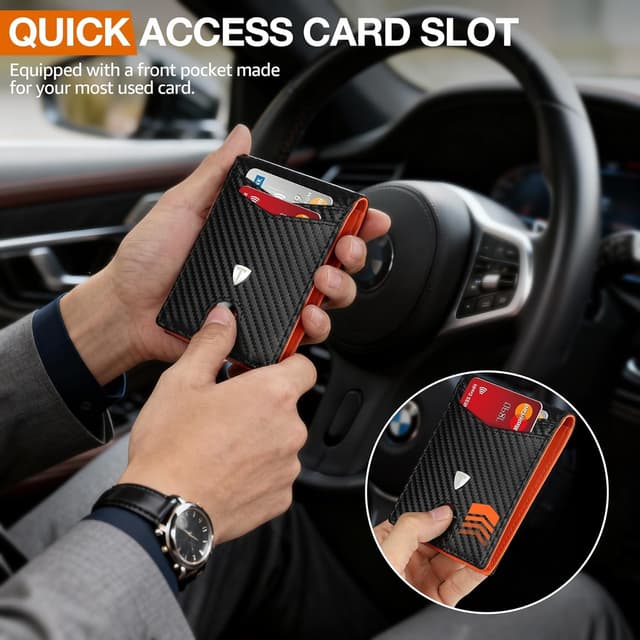 Thumbnail 6 de Tomylv Wallet RFID blocking card wallet