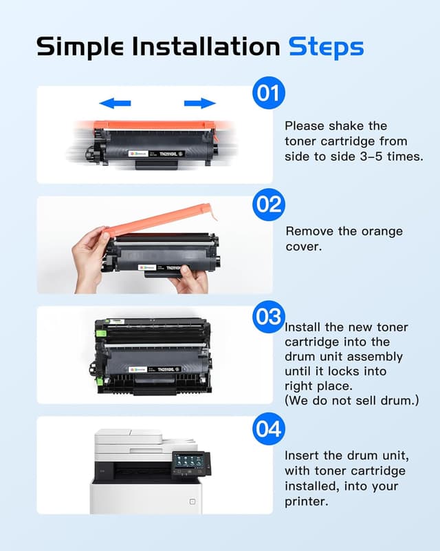 Detalle de GPC IMAGE TN2510 XL kompatibler Toner TN-2510XL (2er-Pack) für Brother MFC-L / HL / DCP