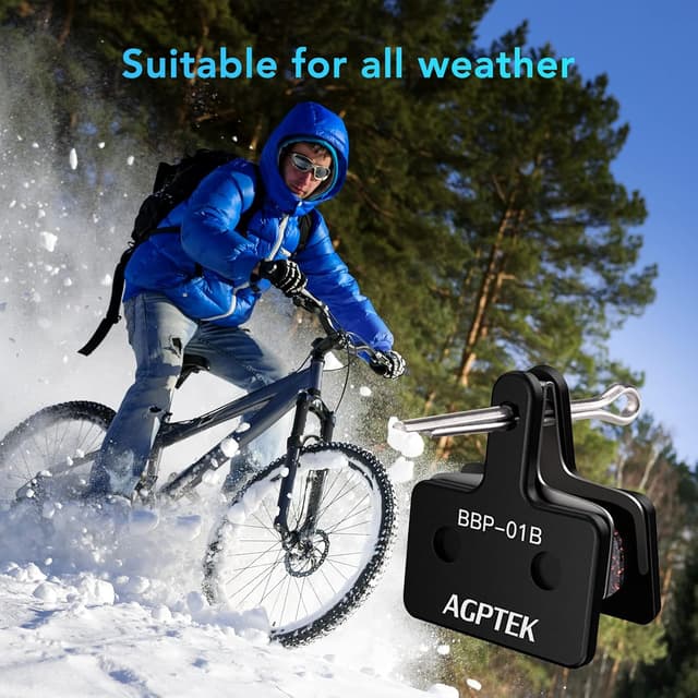 Thumbnail 6 de AGPTEK 4X Bremsbeläge für Fahrräder: Scheibenbremsbeläge (4 Stück) für Mountainbike