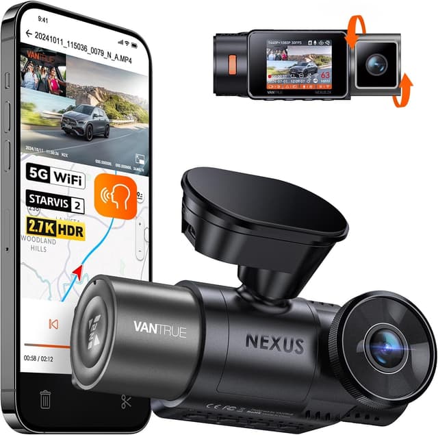 Detalle de Vantrue N2X 2.7K Dash Cam 512GB
