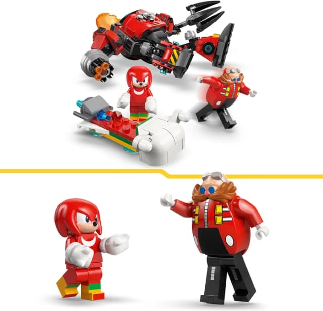 Detalle de LEGO Sonic the Hedgehog Knuckles vs. Dr. Eggmans Egg Crusher Mech (77005)