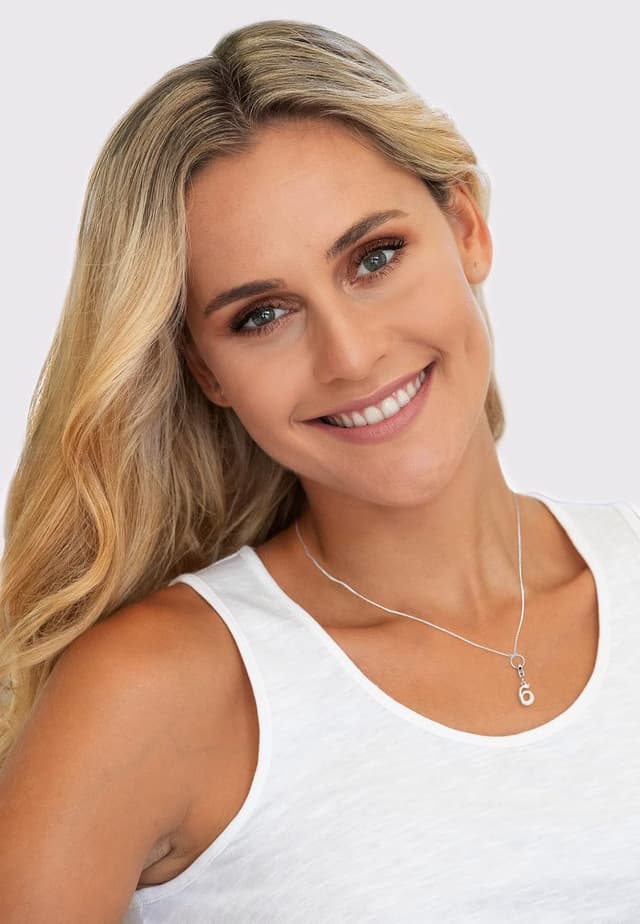 Detalle de Nenalina Zahl 6 Geburtstag Karabiner Charm-Anhänger aus 925 Sterling Silber (713261-000) für Bettelarmband