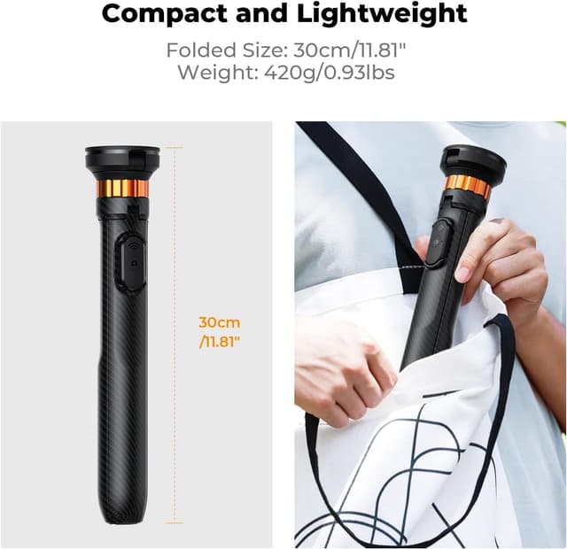 Thumbnail 6 de K&F CONCEPT 63" Phone Selfie Stick Tripod with Remote 🎥