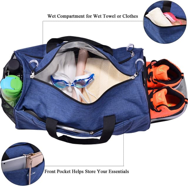 Detalle de Gym Bag with Shoes Compartment 1pc