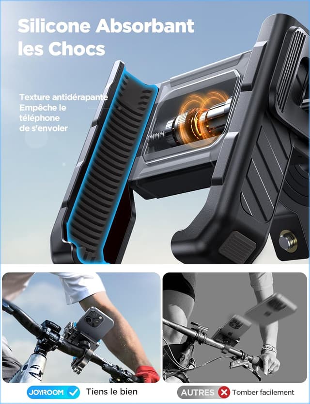 Detalle de JOYROOM Support guidon vélo smartphone