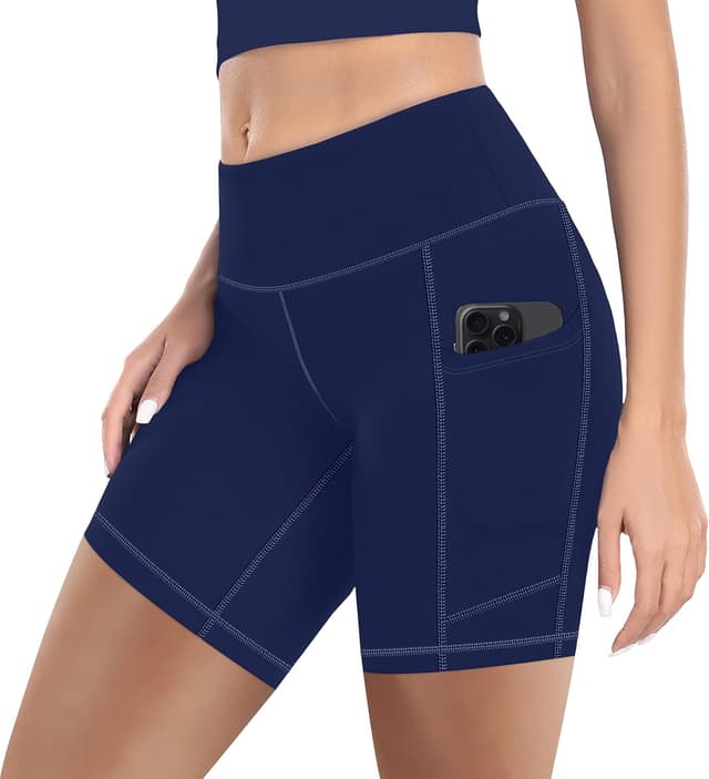Thumbnail 2 de MIRITY 4er Pack Damen High-Waist Biker Shorts mit Taschen – atmungsaktive Sportleggings für Yoga, Fitness & Alltag