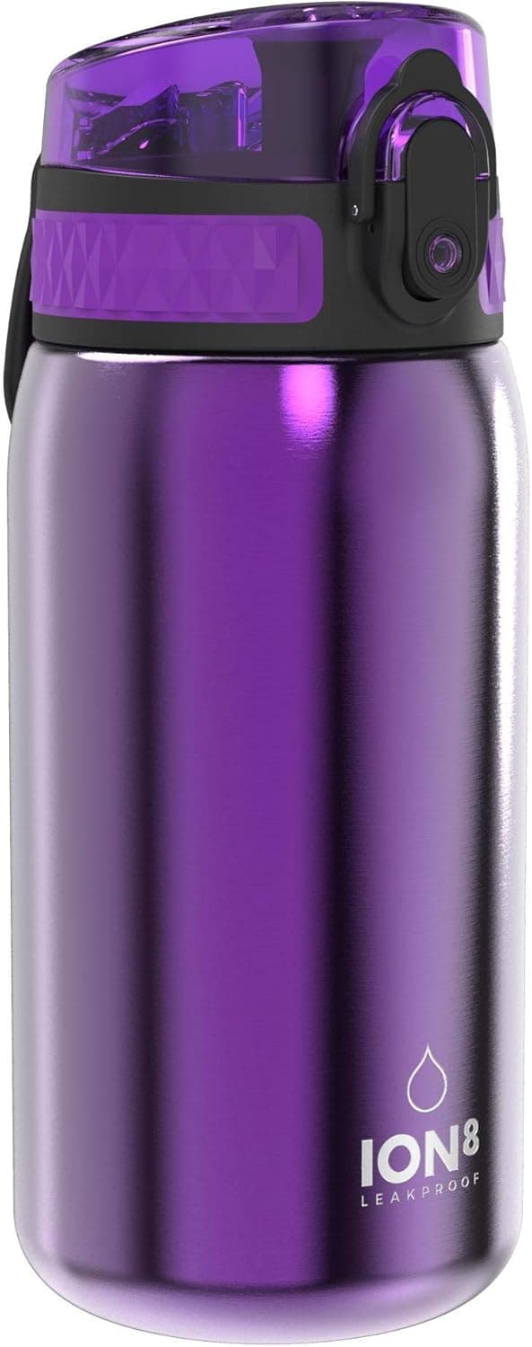 Imagen de Ion8 Botella de Agua Inox para Niños, 400ml, Sin Aislamiento 🚰 en OfertitasTOP
