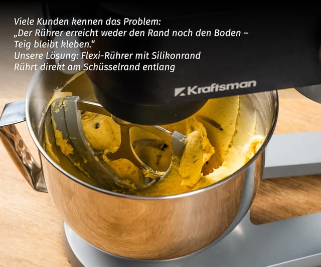 Detalle 2 de Kraftsman Küchenmaschine für Brotteig mit 5-L-Schüssel