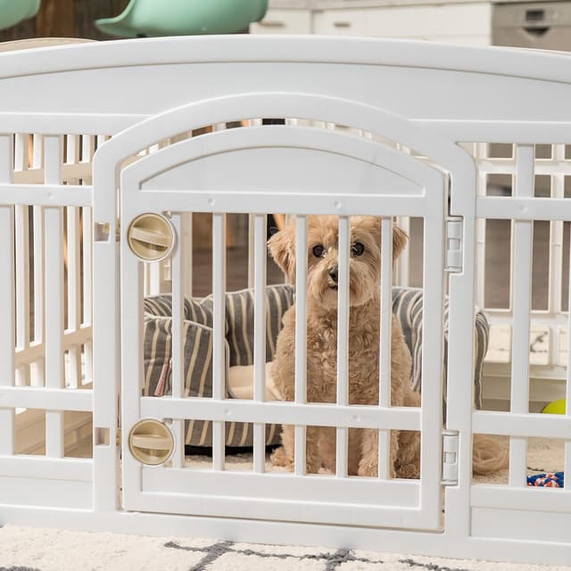 Thumbnail 5 de IRIS USA 6‑Panel 24" Dog Playpen with Door
