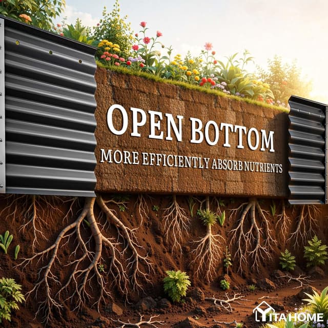 Detalle de YITAHOME Raised Garden Bed 96x24 ft 239 gal