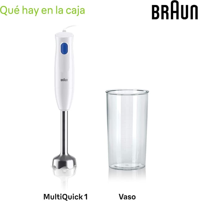 Thumbnail 6 de Braun MultiQuick 1 MQ10.001MWH Batidora de Mano con Vaso 🥄