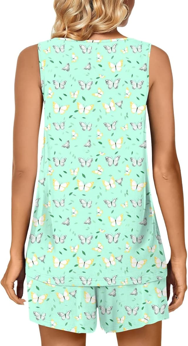 Thumbnail 2 de POPYOUNG Pajama Set 2‑Piece 95% Rayon Tops & Shorts