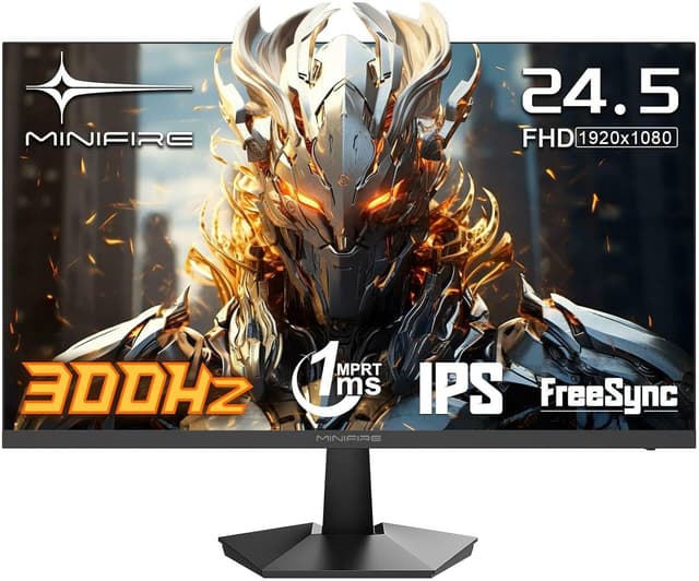 Detalle de Minifire Gaming Monitor MFG25X1 PRO (24,5 Zoll, FHD, IPS, 240/300 Hz, 1 ms, FreeSync, HDR Ready)