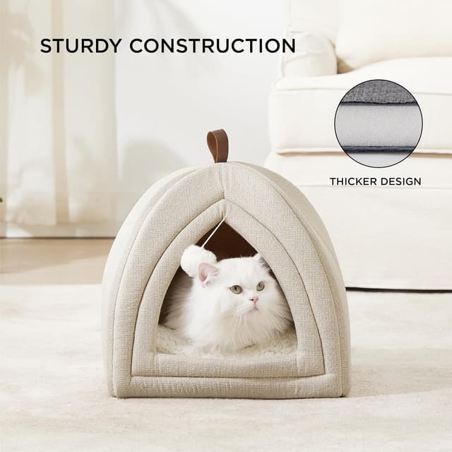 Thumbnail 1 de Bedsure Cat Cave Bed Igloo 40x40x40cm