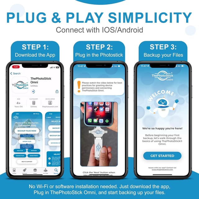 Thumbnail 5 de ThePhotoStick Omni 32GB backup drive 📦