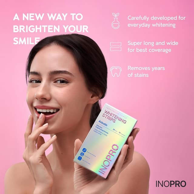 Thumbnail 5 de InoPro 14 Whitening Strips for Sensitive Teeth 🪥
