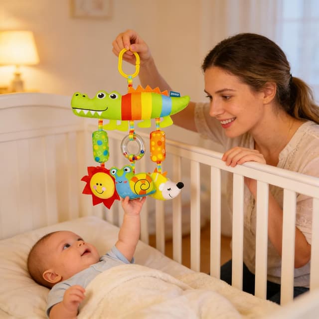 Thumbnail 1 de DXIA Babymobile Krokodil Wagenkette für Kinderwagen