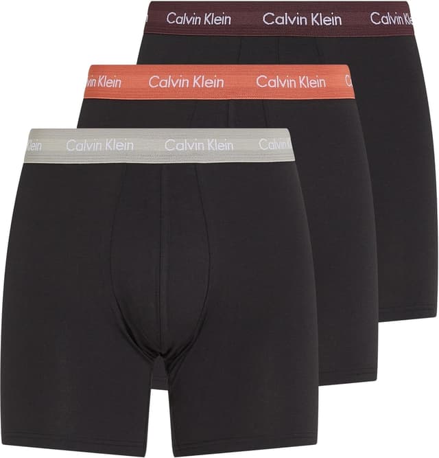Detalle de Calvin Klein Boxers Longs Lot de 3 Homme Boxer Brief Stretch