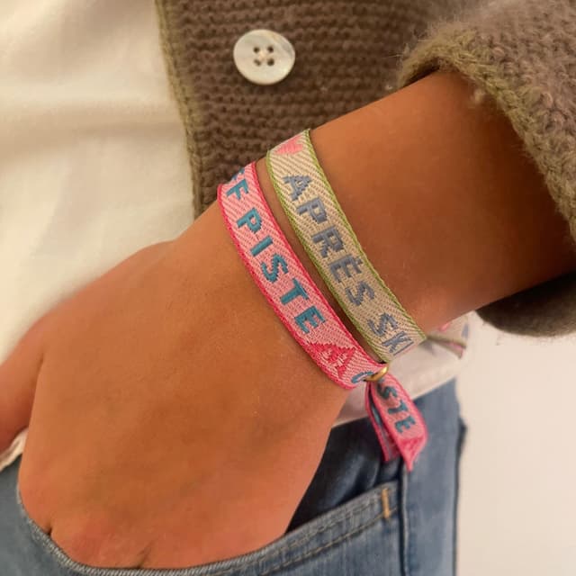 Thumbnail 2 de happymaker Stoffarmband für Skiurlaub – Statementband