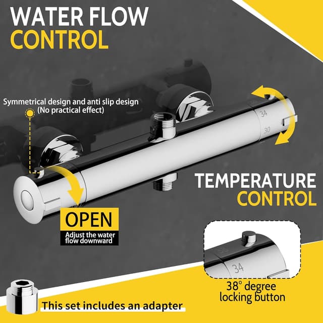 Thumbnail 1 de MORADO Thermostatic Shower Mixer Bar