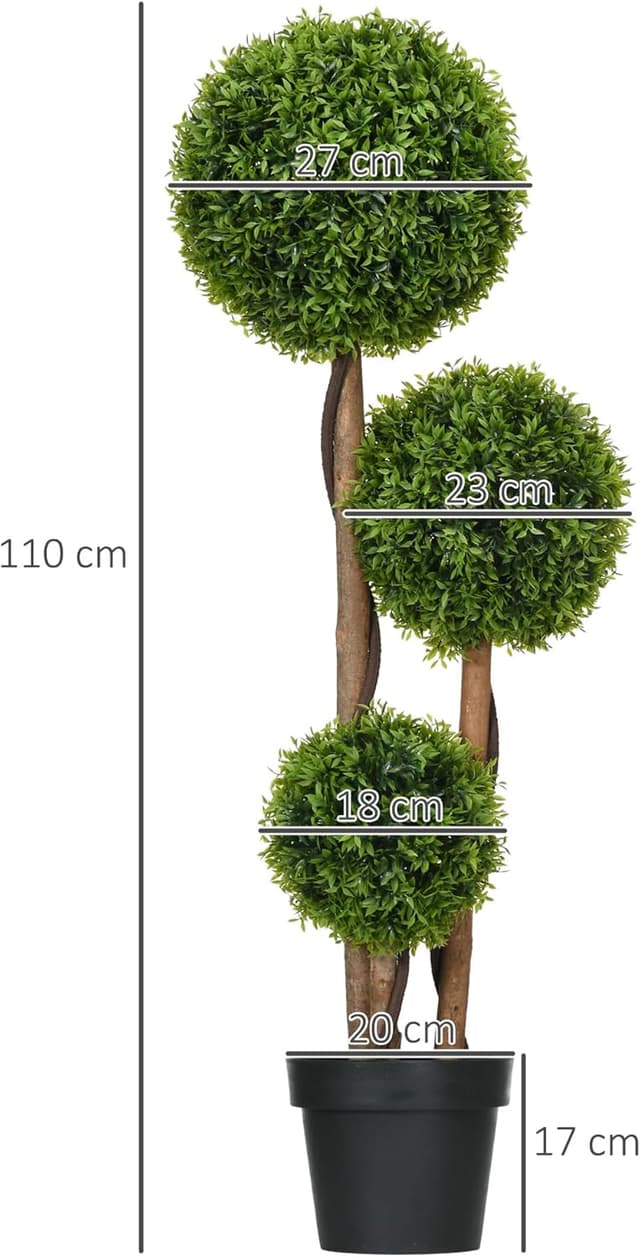 Thumbnail 5 de HOMCOM Arbre artificiel buis 110 cm