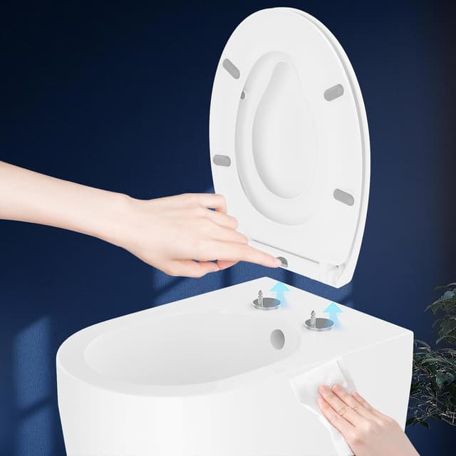 Detalle de Family Toilet Seat Soft Close with Child Seat Built-in 🚽