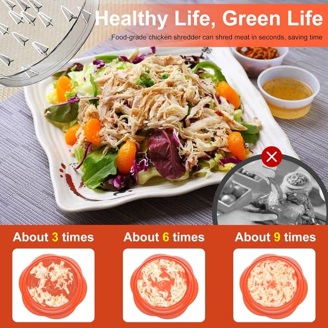 Detalle 2 de SURETIVIAN Chicken Shredder 356°F 🍗