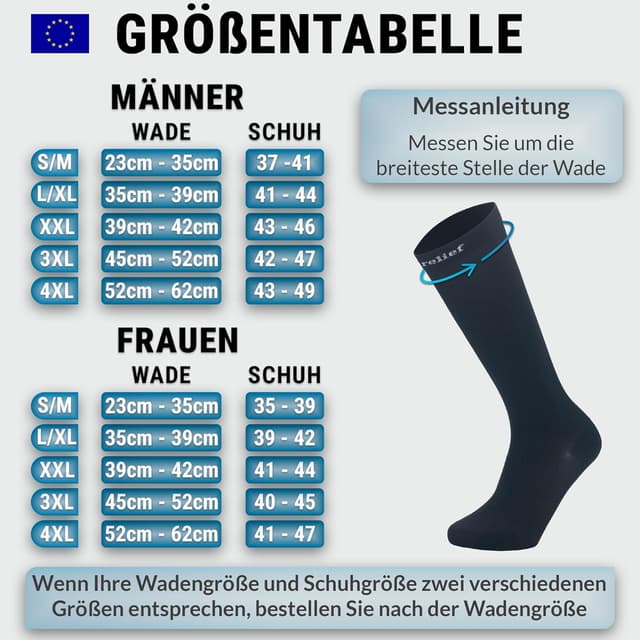 Detalle de 360 Relief Kompressionssocken 15-20 mmHg L/XL