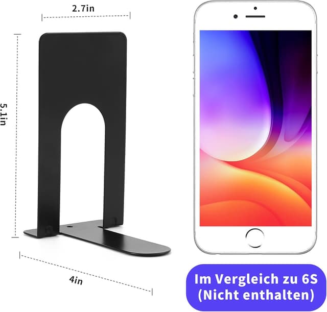 Detalle 2 de HAOYULUO Fermalibri in metallo 12 pezzi