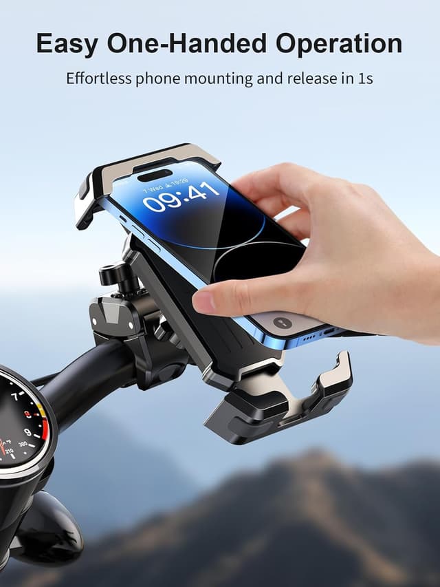 Detalle 2 de CIRYCASE Bike Phone Holder (3s install, anti-vibration, 360° rotation) for 4.7–6.8” phones