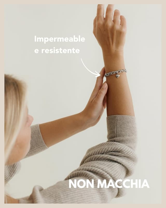 Detalle de GD GOOD.designs Bracciale cuore regolabile 14,5–19,5 cm