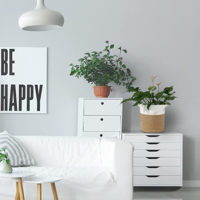 Detalle 2 de Tenn Well Blumentopf mit Einsatz aus Baumwolle (20 cm x 20 cm) – Pflanzkorb für Zimmerpflanzen & Deko