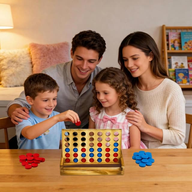 Thumbnail 6 de VingaHouse Vier gewinnt Retro Holzspiel