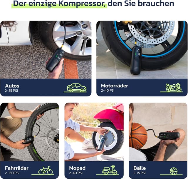 Detalle 2 de Woowind LP1 Elektrische Luftpumpe 150 PSI