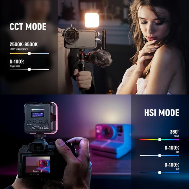 Thumbnail 1 de NEEWER RGB61 Luce LED RGB61 2000mAh