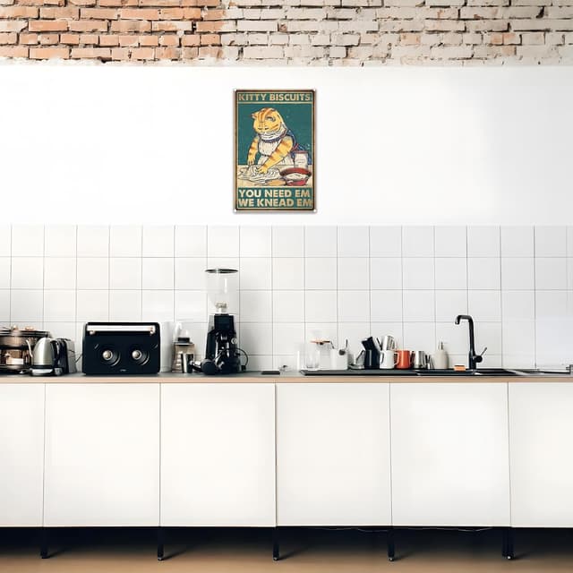 Thumbnail 4 de Yiruhe Funny Black Cat Tin Sign 8 x 12 in 🪧