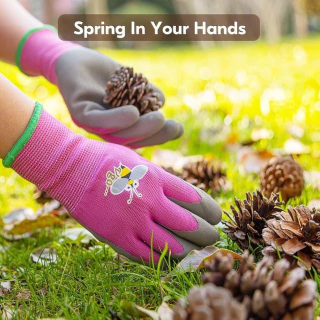Thumbnail 2 de Vgo Kids Gardening Gloves Utility for Ages 3–12