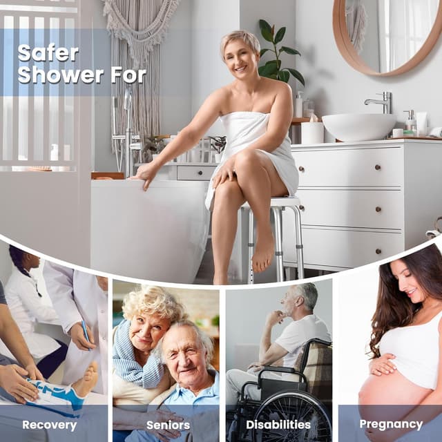 Thumbnail 6 de Careboda 360° Drehbarer Duschhocker 34-52 cm