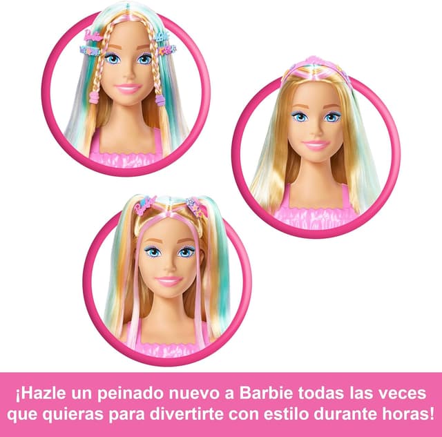 Thumbnail 4 de Barbie Busto para peinar ⭐️ con 20+ accesorios creativos