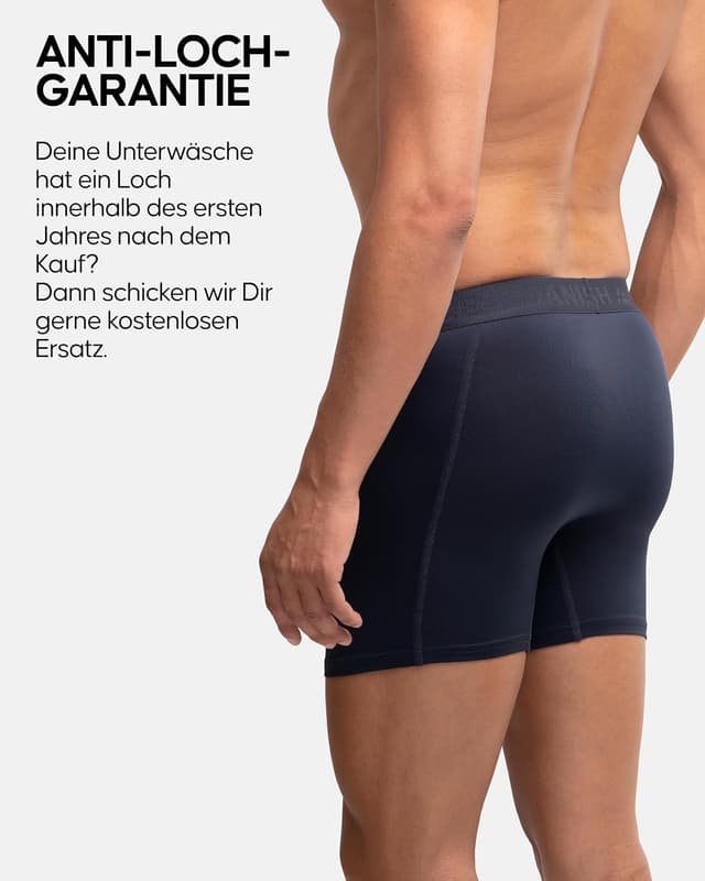 Detalle 2 de DANISH ENDURANCE 3er Pack Sport Boxershorts Herren