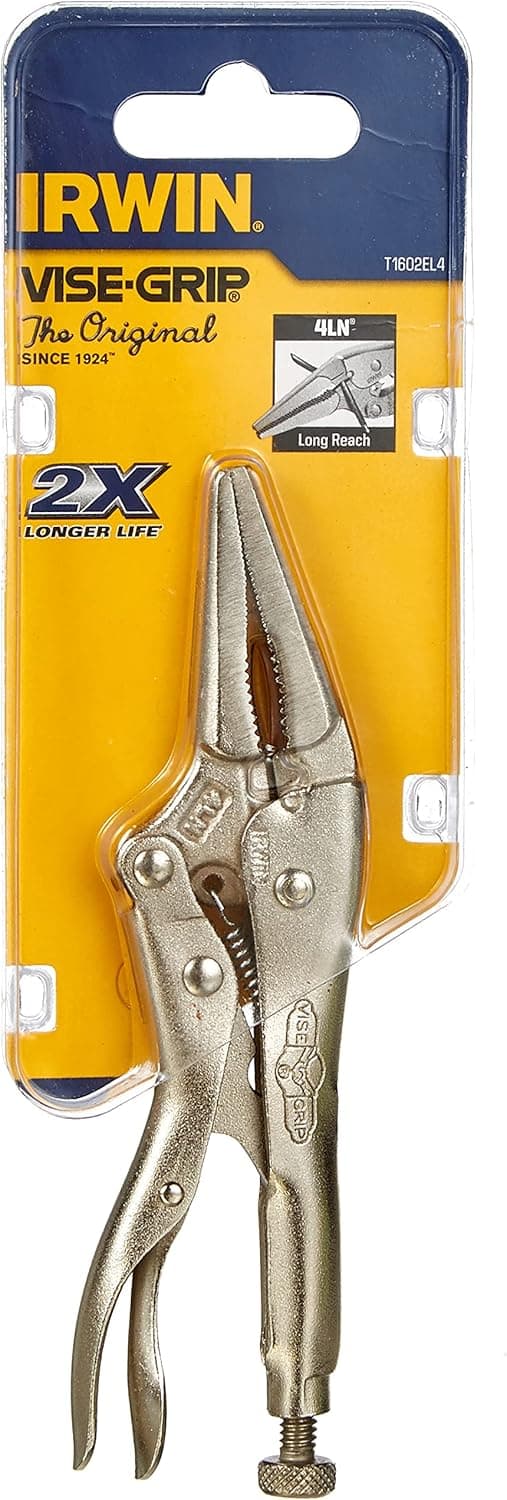 Thumbnail 1 de IRWIN VISE-GRIP 4-Inch long nose locking pliers