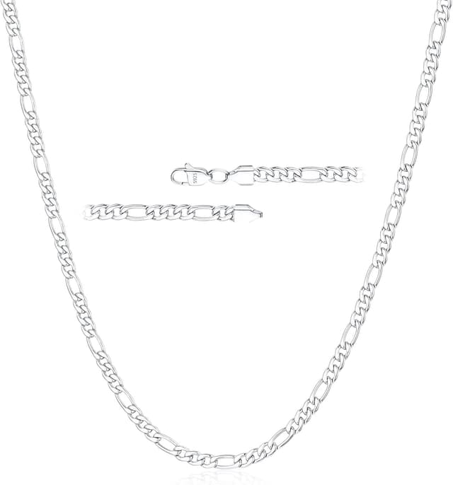 Detalle de Rajputana S925 Figaro chain, 3mm