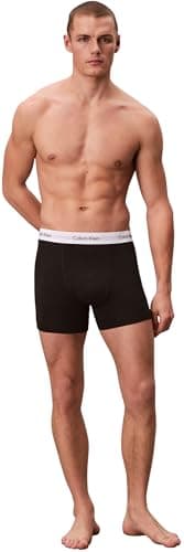Detalle de Calvin Klein calzoncillos bóxer hombre Pack de 3 Cotton Stretch Trunks negros (XL)