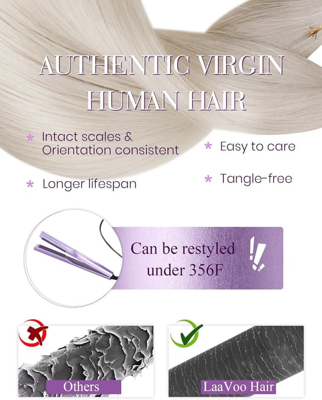 Thumbnail 3 de LaaVoo Extension Cheratina Capelli 35cm 50g