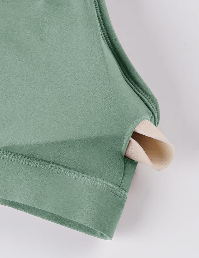 Detalle de BAYDI Clouduxi Y-Back Sports Bra with Removable Pads (Low-Impact Yoga, A–C Cups)