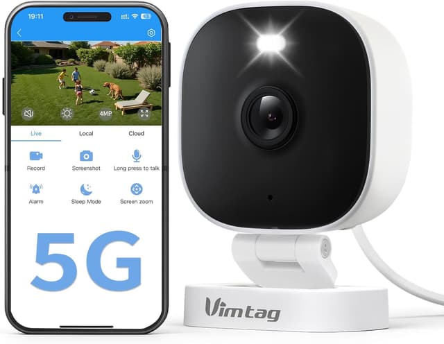 Detalle de VIM TAG Vimtag Outdoor Security Camera 2.5K (2.4G/5G Wi‑Fi) with Color Night Vision