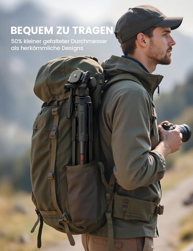 Detalle 1 de Lamicall Stativ Kamera mit 8 kg Tragkraft