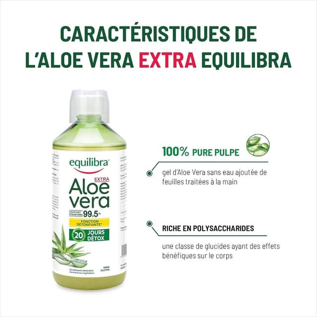 Thumbnail 2 de Equilibra Aloe Vera Extra 99,5% 1 Litre