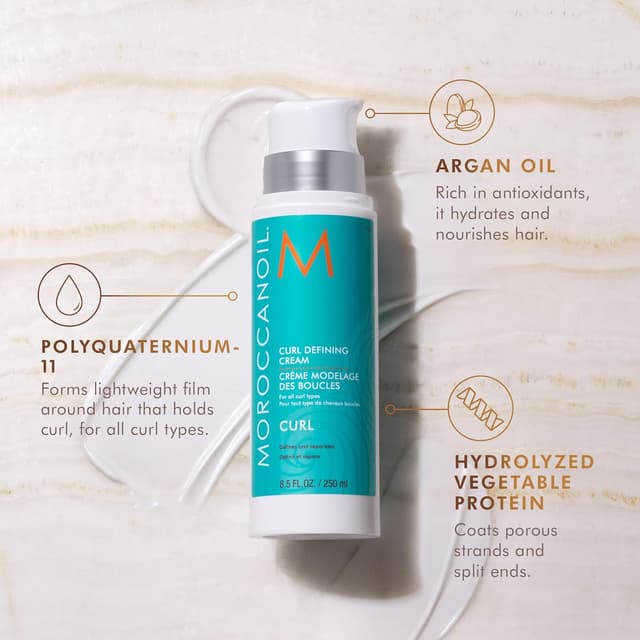 Detalle de Moroccanoil Crème Modelage des Boucles : crème coiffante pour boucles frisés