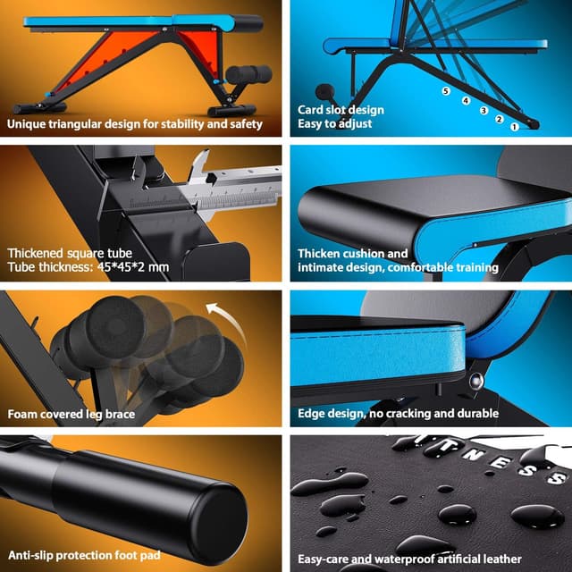 Thumbnail 5 de JX FITNESS Adjustable Weight Bench 660lb